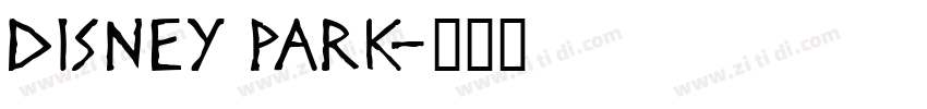 Disney Park字体转换